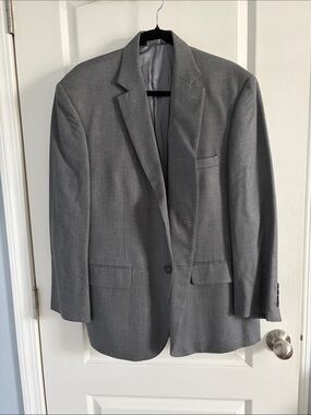Pronto Uomo Platinum Classic Gray Suit Jacket size 46 Short
